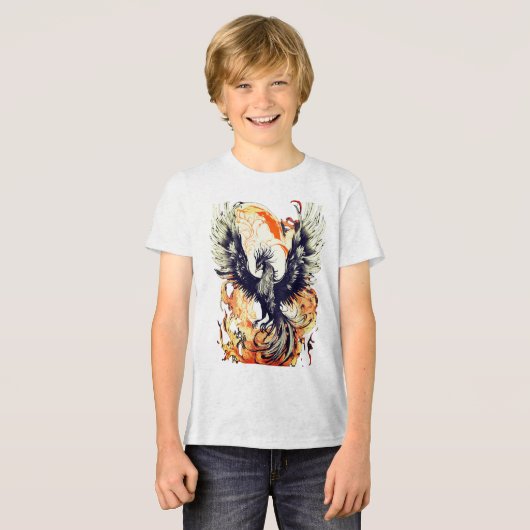 King of the Sky Eagle Swooping Design - Tri-Blend Shirt (Voorkant volledig)