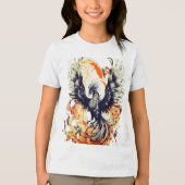 King of the Sky Eagle Swooping Design - Tri-Blend Shirt (Voorkant)