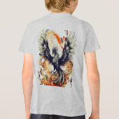 King of the Sky Eagle Swooping Design - Tri-Blend Shirt (Achterkant)