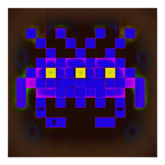 King of the Space Invasion (Version B) Perfect Poster (Voorkant)