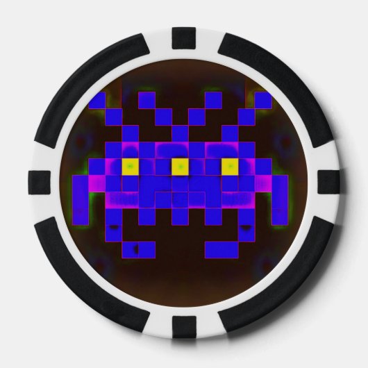 King of the Space Invasion (Version B) Poker Chips (Voorkant)