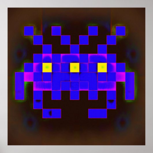 King of the Space Invasion (Version B) Poster (Voorkant)