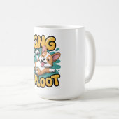 King of the Sploot Funny Dog Lying Pose Gift Koffiemok (Voorkant rechts)