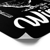 King of the Wings Grappige kip BBQ barbecue Poster (Hoek)