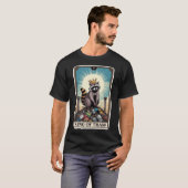 King Of Trash Racoon Kaart T-shirt (Voorkant volledig)