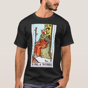 King of Wands Tarot Kaart Rider Waite Deck T-shirt