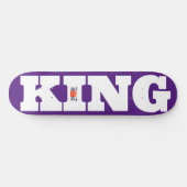 KING OFFICIEEL 8 1/4" Skateboarddek Persoonlijk Skateboard (Horizontaal)