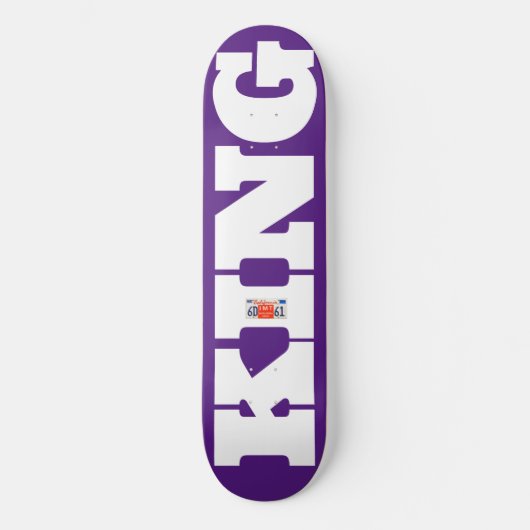 KING OFFICIEEL 8 1/4" Skateboarddek Persoonlijk Skateboard (Voorkant)