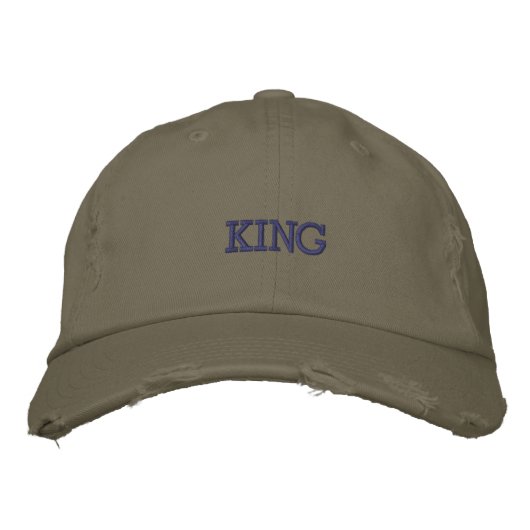 KING Olive Drift Adventure Hoofddeksel Sage Fronti Geborduurde Pet (Voorkant)