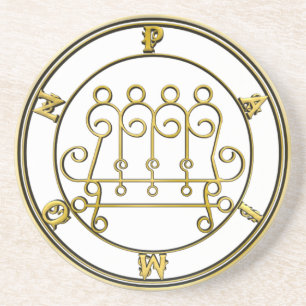 King Paimon Goetia Sandstone Altar Tegel Zandsteen Onderzetter