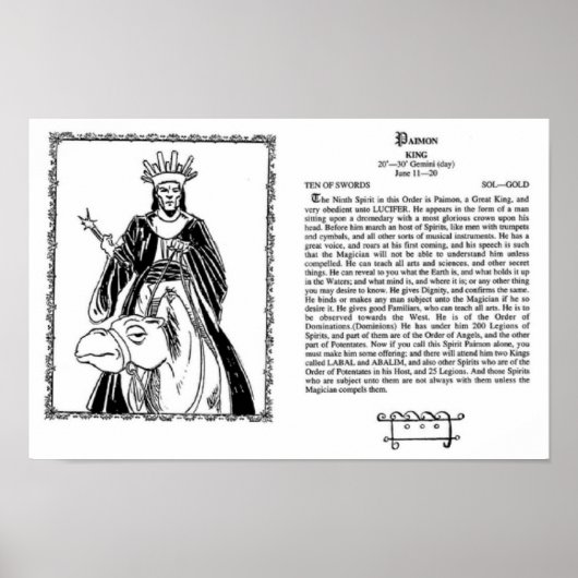 King Paimon Poster (Voorkant)