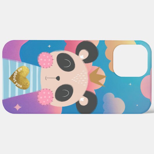 King Panda iPhone 12 Pro Max Hoesje (Achterkant (horizontaal))