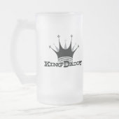 King papa Beer Stein Matglas Bierpul (Links)
