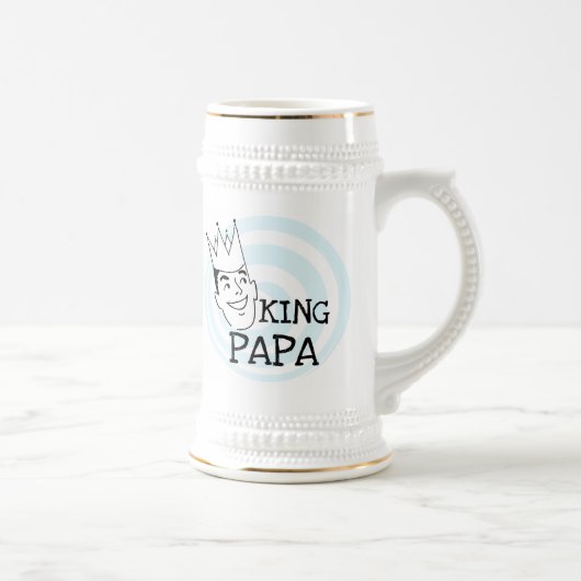 King Papa T-shirts en geschenken Bierpul (Rechts)