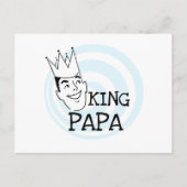 King Papa T-shirts en geschenken Briefkaart (Voorkant)