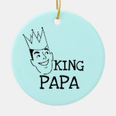 King Papa T-shirts en geschenken Keramisch Ornament (Voorkant)