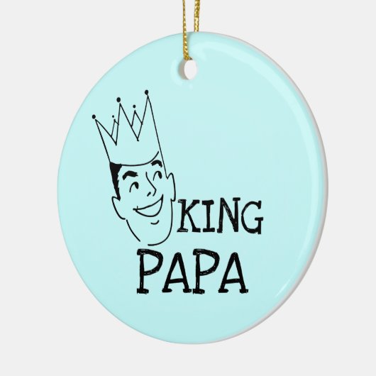 King Papa T-shirts en geschenken Keramisch Ornament (Links)
