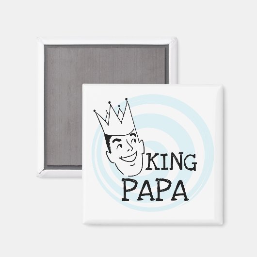 King Papa T-shirts en geschenken Magneet (Voorkant / Achterkant)