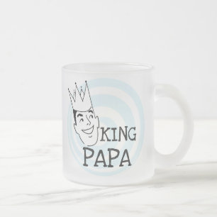 King Papa T-shirts en geschenken Matglas Koffiemok
