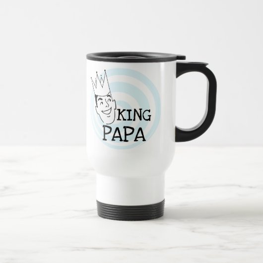 King Papa T-shirts en geschenken Reisbeker (Rechts)