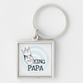 King Papa T-shirts en geschenken Sleutelhanger (Voorkant)