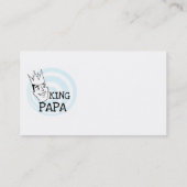 King Papa T-shirts en geschenken Visitekaartje (Achterkant)