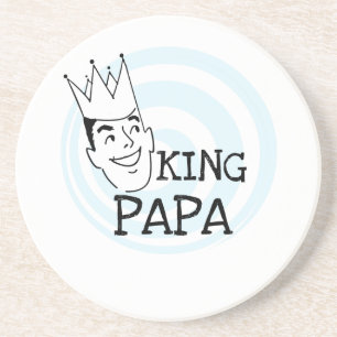 King Papa T-shirts en geschenken Zandsteen Onderzetter