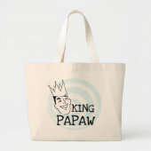 King Papaw T-shirts en cadeautjes Grote Tote Bag (Voorkant)