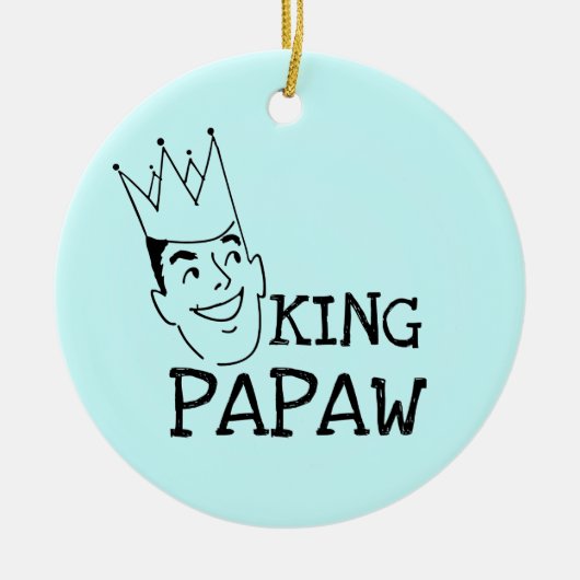 King Papaw T-shirts en cadeautjes Keramisch Ornament (Voorkant)