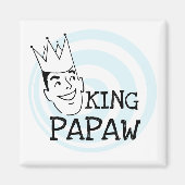 King Papaw T-shirts en cadeautjes Magneet (Voorkant)