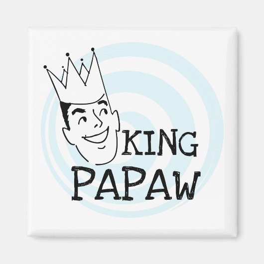 King Papaw T-shirts en cadeautjes Magneet (Voorkant)