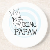 King Papaw T-shirts en cadeautjes Zandsteen Onderzetter (Voorkant)