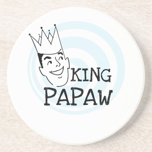 King Papaw T-shirts en cadeautjes Zandsteen Onderzetter (Voorkant)