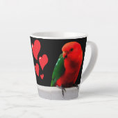 King Parrots in Love Latte Mok (Rechterhoek)