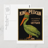 King Pelican Brand Lettuce Briefkaart (Voorkant / Achterkant)