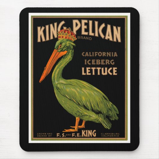 King Pelican Brand Lettuce Muismat (Voorkant)