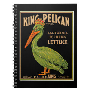 King Pelican Brand Lettuce Notitieboek