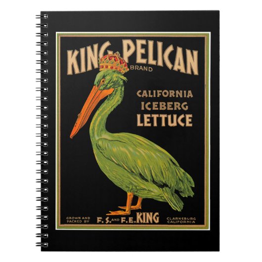 King Pelican Brand Lettuce Notitieboek (Voorkant)