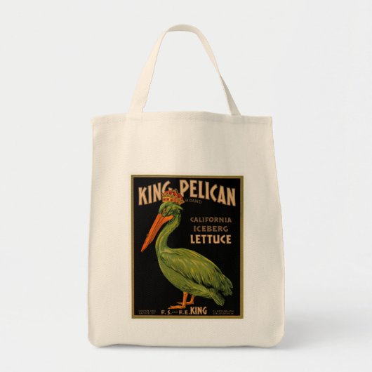 King Pelican Brand Lettuce Tote Bag (Voorkant)