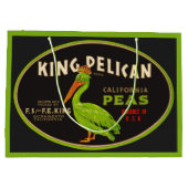 King Pelican California erwten krat label Groot Cadeauzakje (Achterkant)