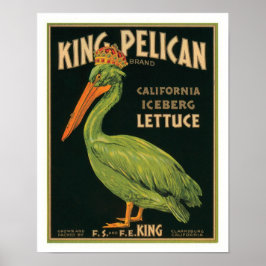 King Pelican California Iceberg Lettuce Poster
