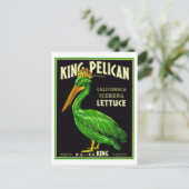 King Pelican California Sla -  productie  Briefkaart (Staand voorkant)
