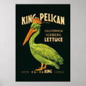 King Pelican Iceberg Poster (Voorkant)