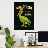 King Pelican Iceberg Poster (Thuiskantoor)