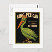 King Pelican Lettuce Briefkaart (Voorkant / Achterkant)
