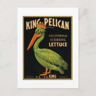 King Pelican Lettuce Briefkaart