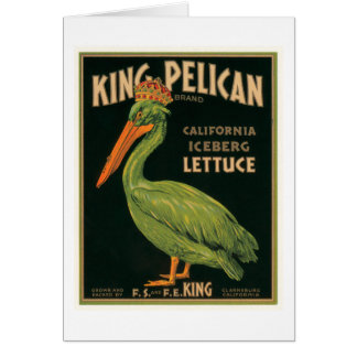 King Pelican Lettuce Crate Label