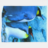 King Penguin Couple Fleece Deken (Voorkant (Horizontaal))