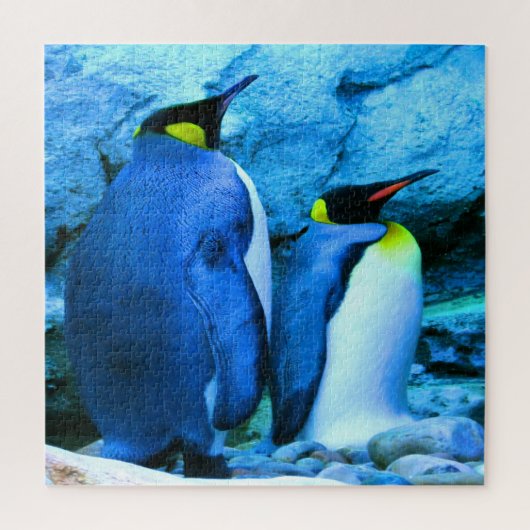 King Penguin Couple Legpuzzel (Verticaal)