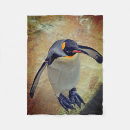 King Penguin Edinburgh Zoo Scotland Fleece Deken